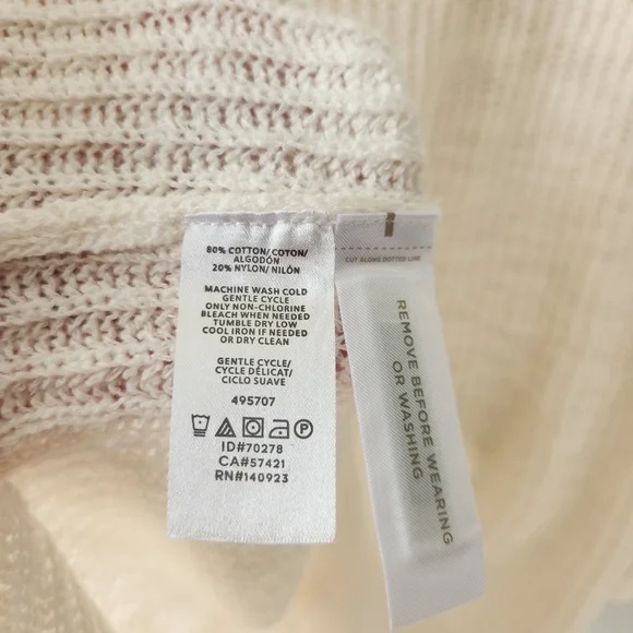 Lou & Grey Off White Knit Tunic Sweater Medium - Picture 7 of 8